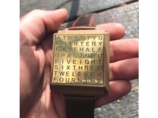 Timesquare Wordclock Wristwatch