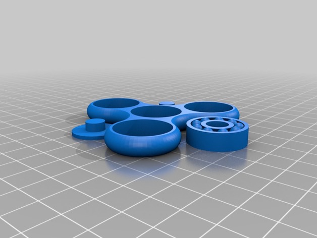 Fidget spinner with bearing ready to print