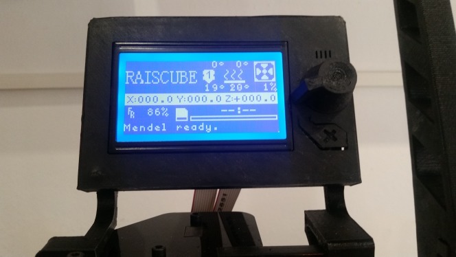 RAISCUBE PRUSA LCD Support
