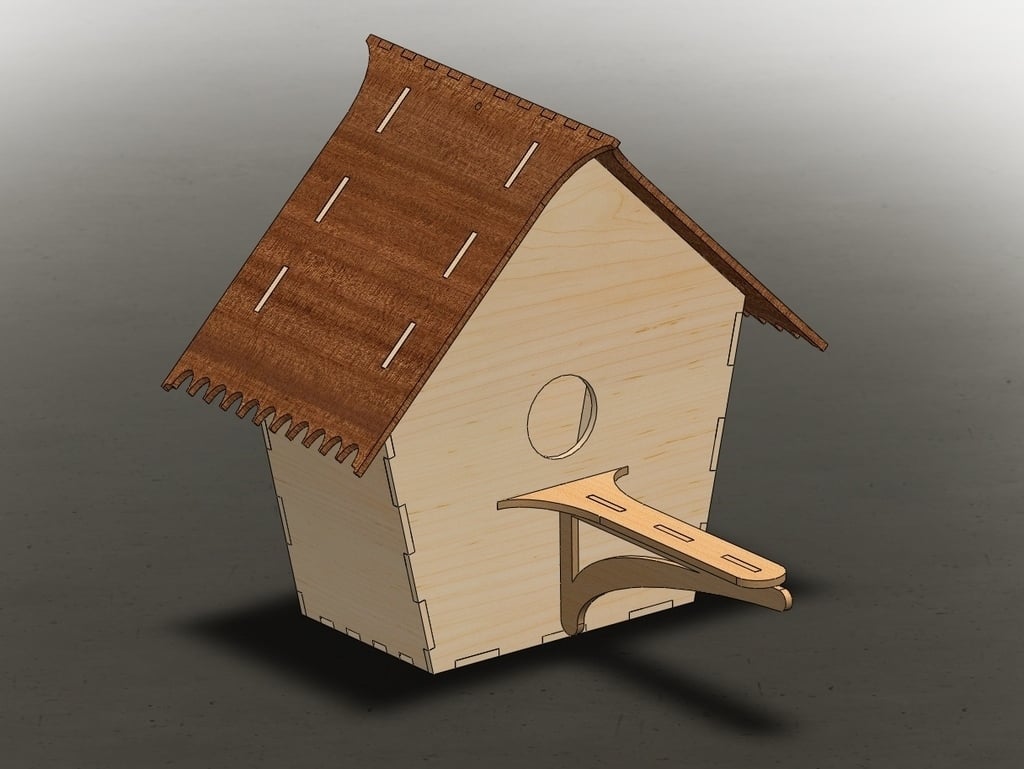 LaserCut - Bird House 1v2