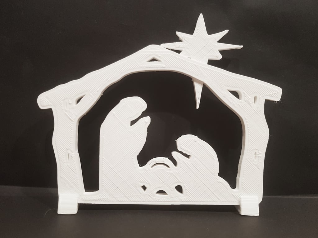 Nativity scene or two T-Rexes?
