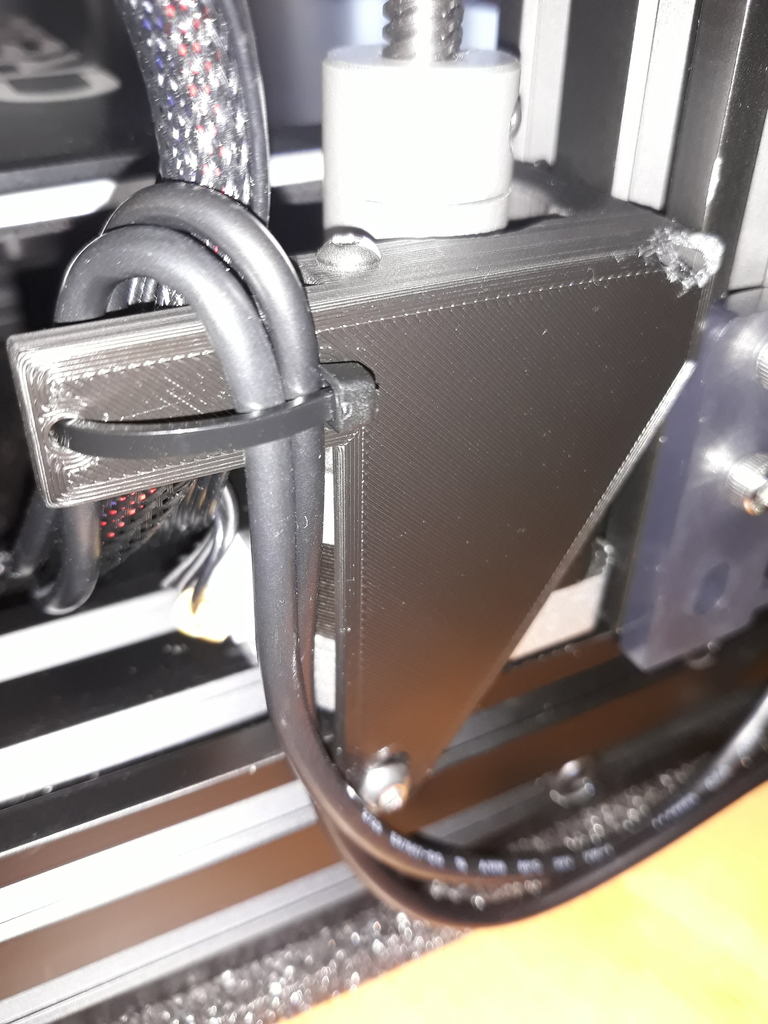 Ender 3 Z-axis damper support - alternative cable support