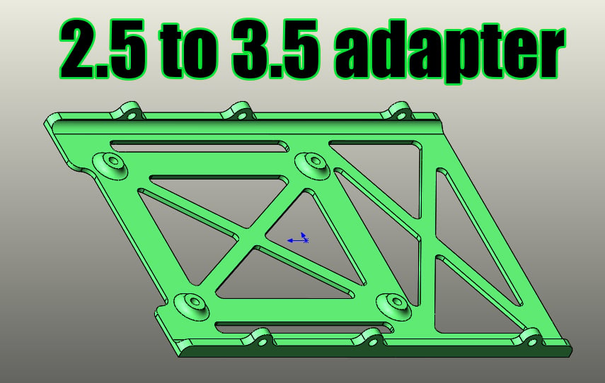 HDD/SSD 2.5 to 3.5 adapter (V1)