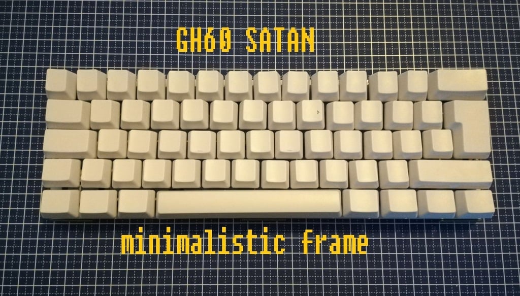 GH60 / Satan mechanical keyboard three piece minimalistic frame