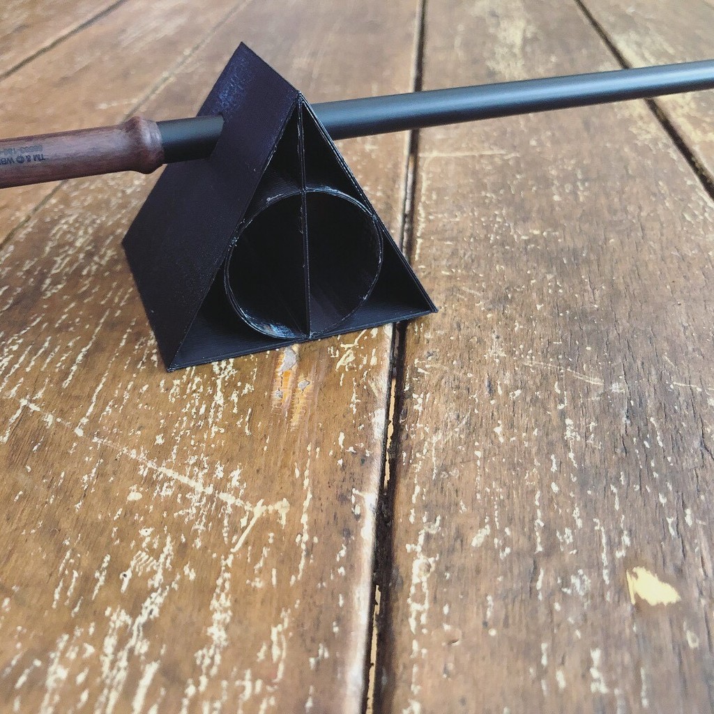Deathly Hallows wand stand