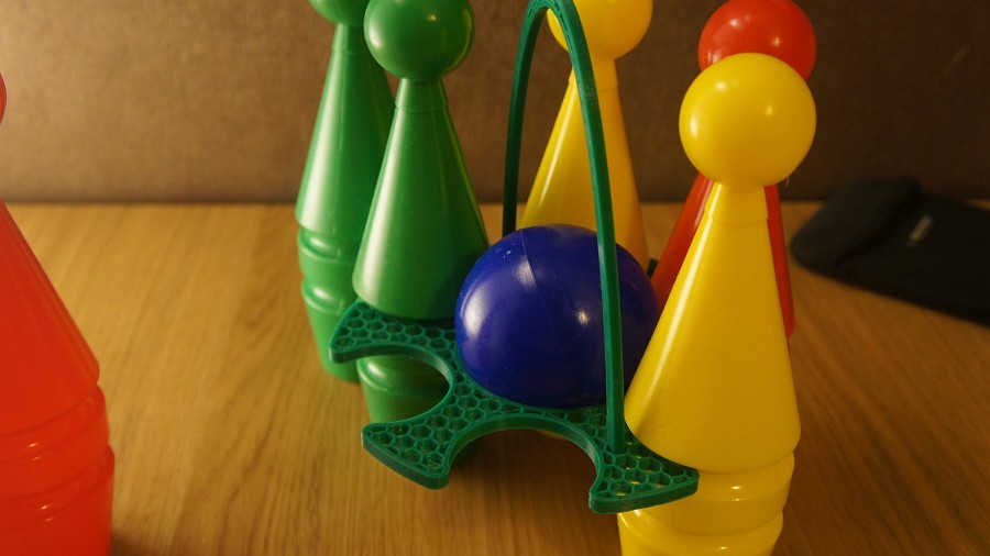 Toy pin holder