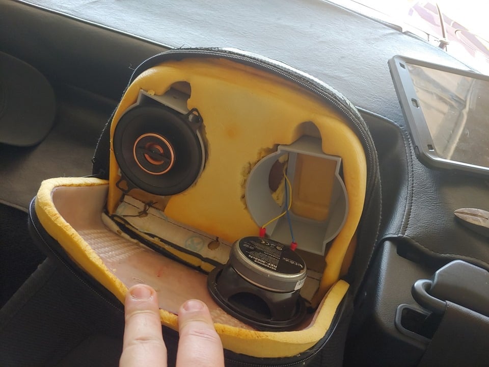 NA Miata Headrest Speaker Box