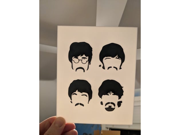 Multicolor Beatles Print For Single Extruder Printers