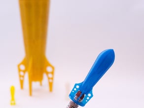Retro Rocket Pencil Case