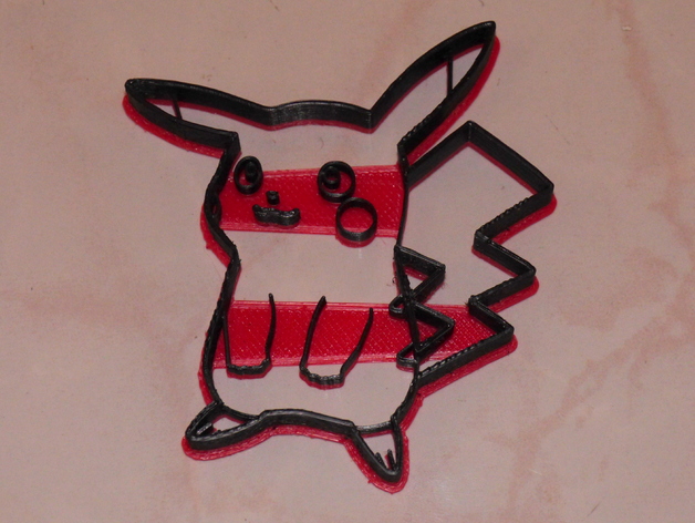Pikachu cookie cutter, via an Inkscape extension
