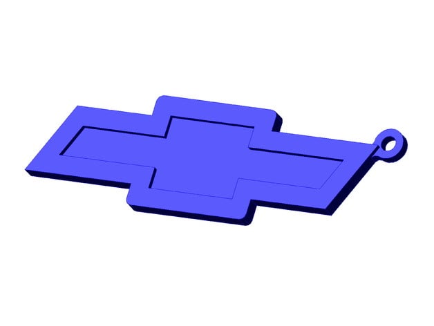 Chevy logo keychain