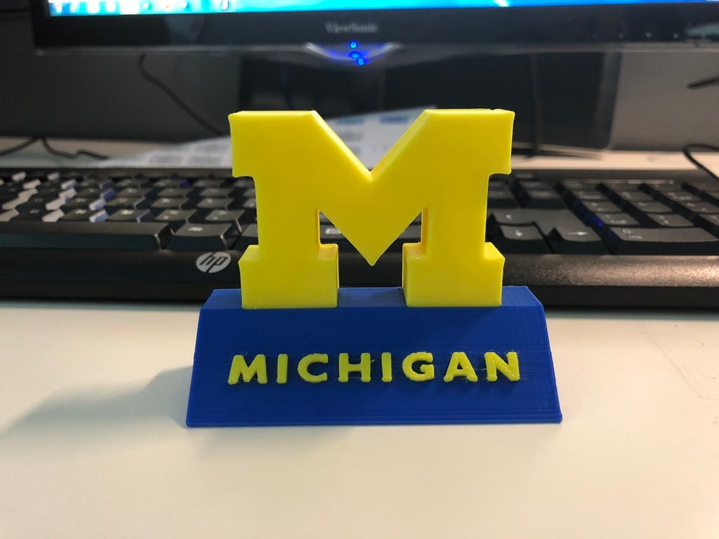 University of Michigan Block M Dual Extruder