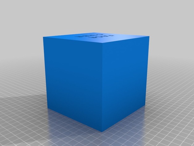 face cube (blue)