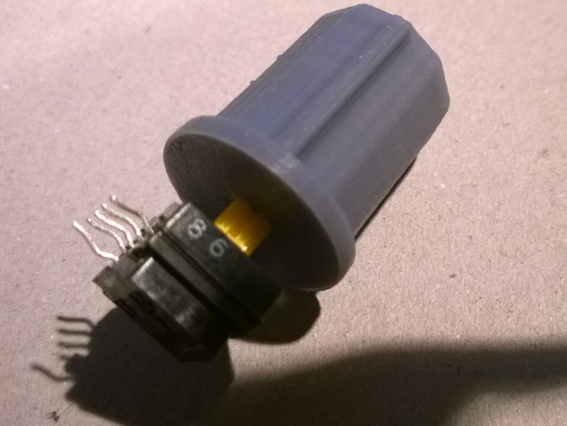 Knob for miniature rotary switch