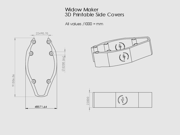 Sides cover for Widow Maker 150