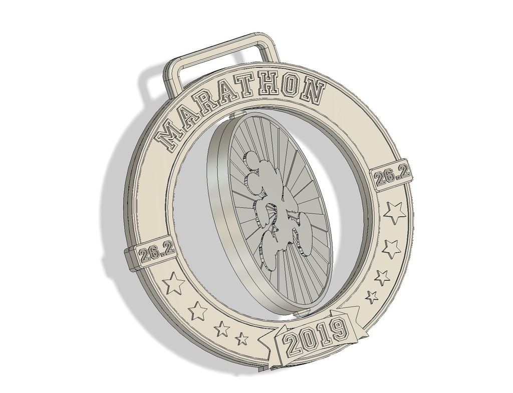 Spinning Marathon Medal
