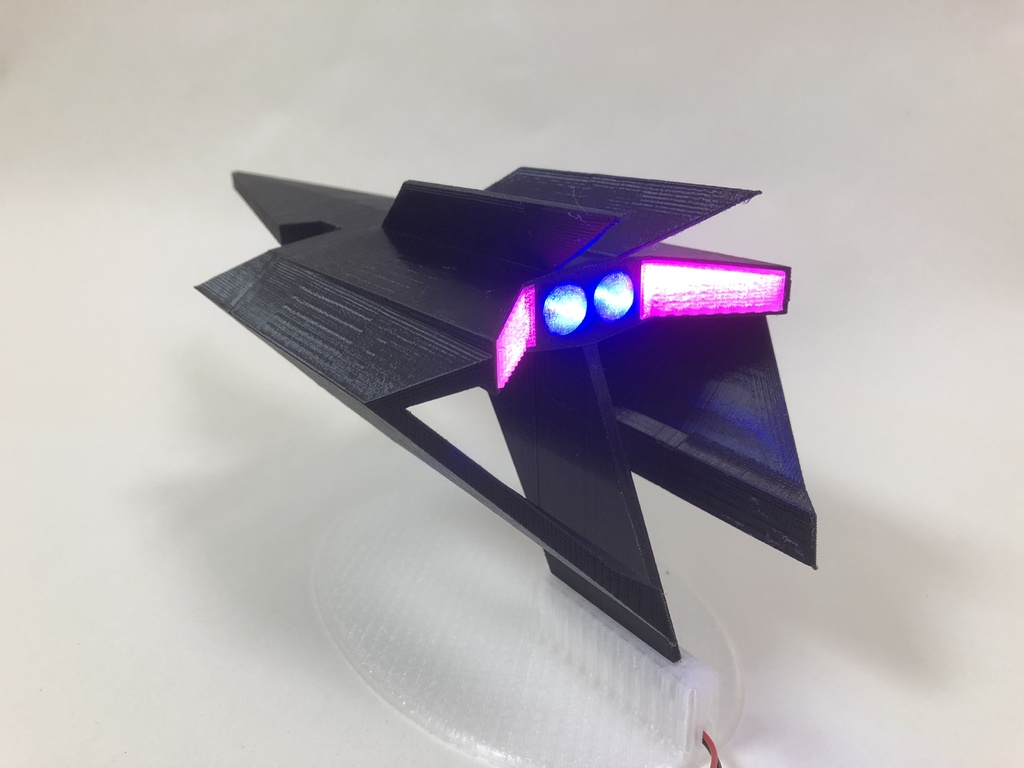 Terminal Velocity Ship with LED Lighting