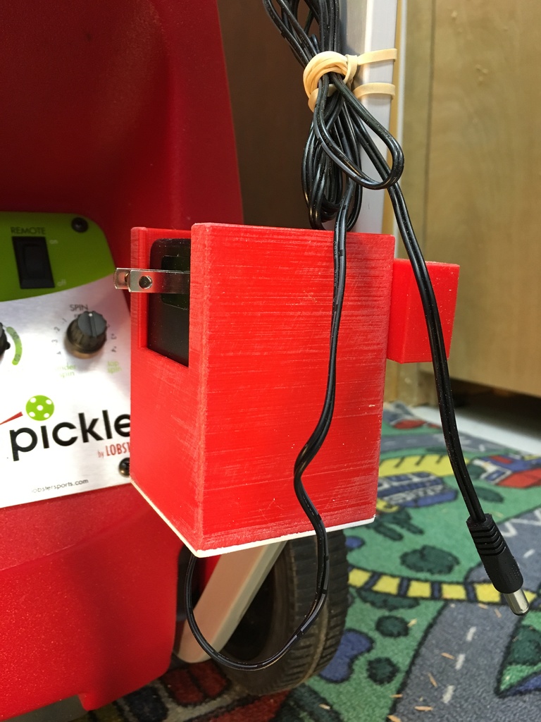 Charger Holder for Pickleball machine by Lobster
