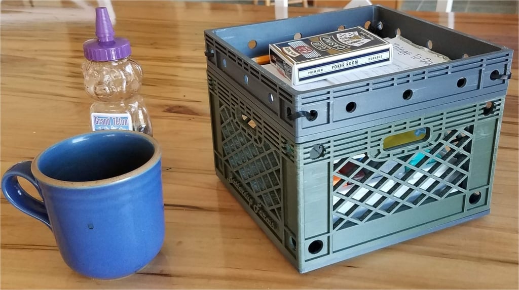 customizable milk crate storage, project box, rasberry pi, beaglebone case  