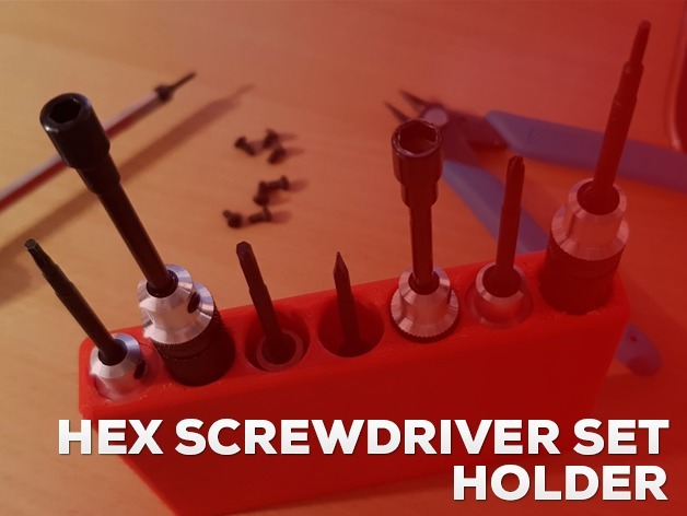 Hex Screwdriver Set Holder 