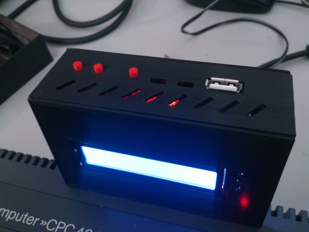 Case for Zaxon's Amstrad CPC464 DDI3 USB floppy emulator w/ 512kb RAM