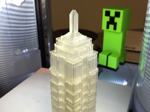 Empire State Building with Cubes