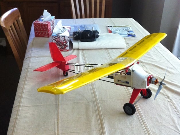 RC plane with brushless motor - ABS plastic and PS Foam hybrib