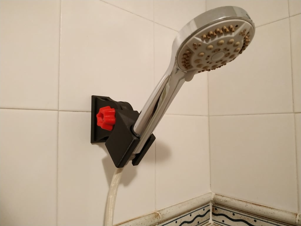 Adjustable shower holder
