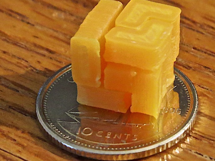 World's Smallest 3D printed Soma Cube Puzzle