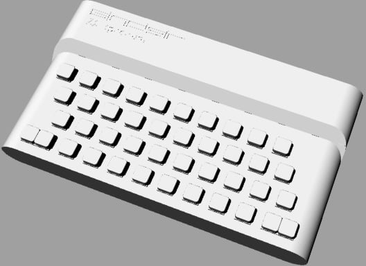 3D printed ZX Spectrum replacement case