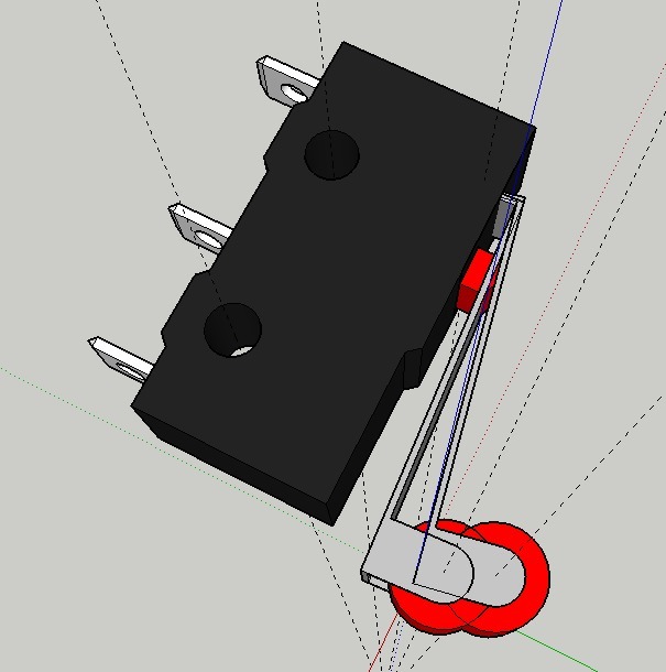 Roller Lever Switch CAD