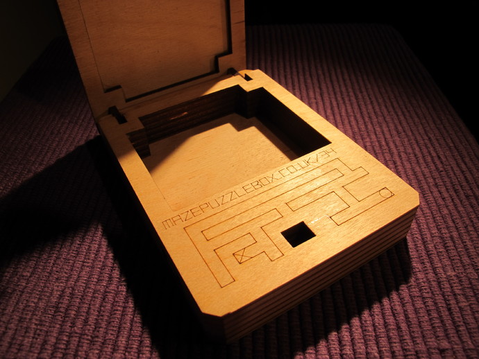 Laser cut Puzzle box in 4mm ply