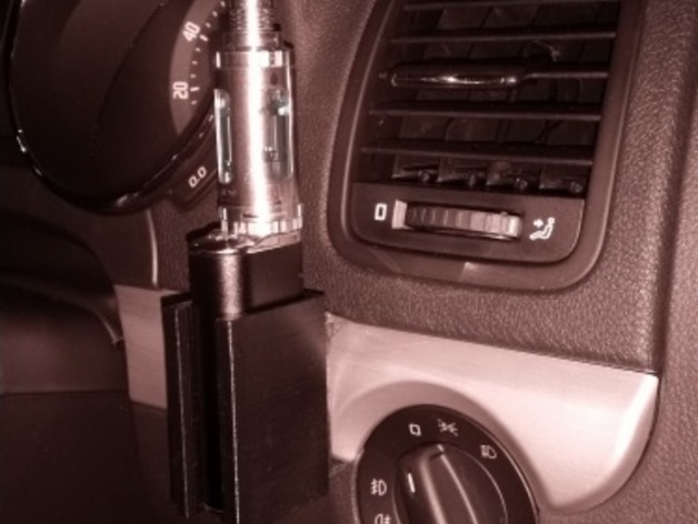 Modular ecigarette Modbox holder including desk mount and Skoda Yeti Dash mount