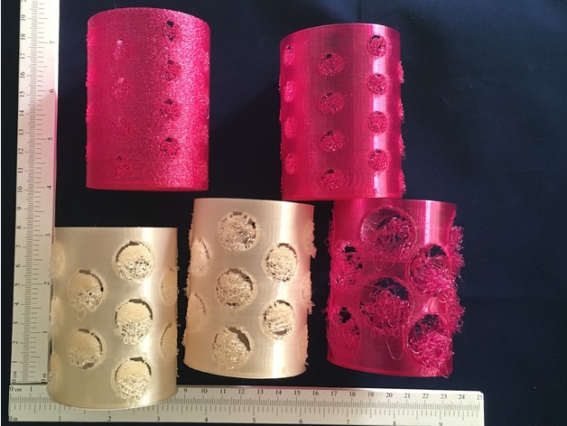 Selective Drop Print Vase Circle Holes Customizable