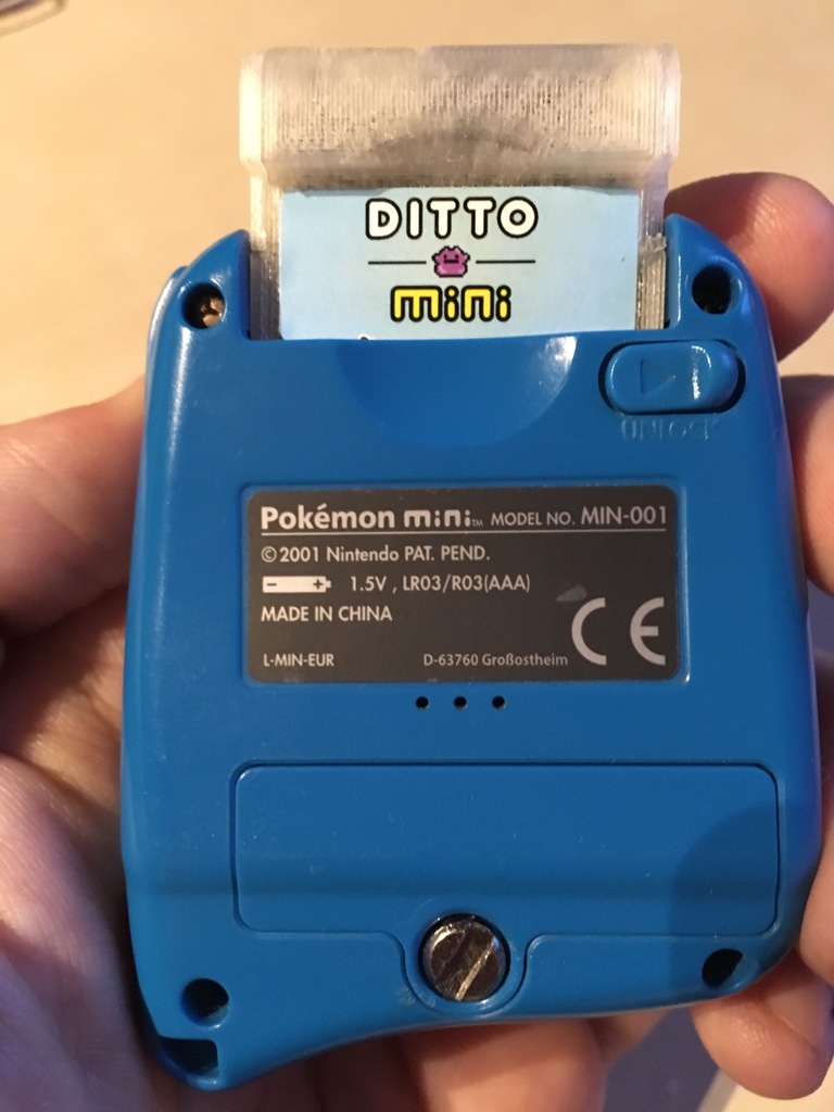Pokemon mini / DITTO mini game card shell