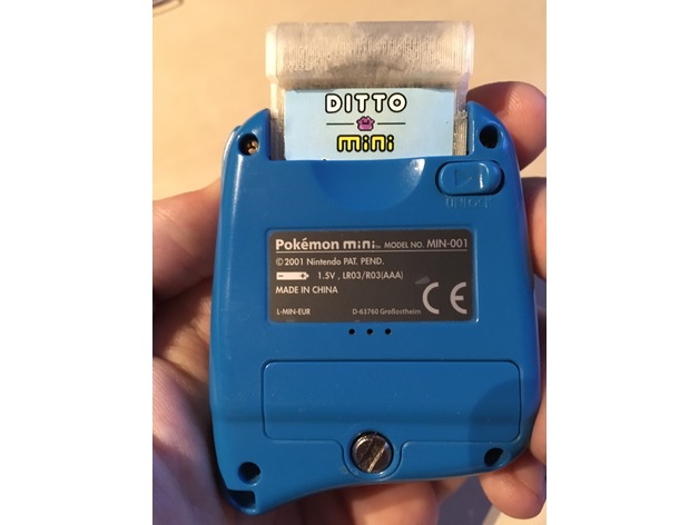 Ditto Mini Cartridge Shell for the Pokémon Mini