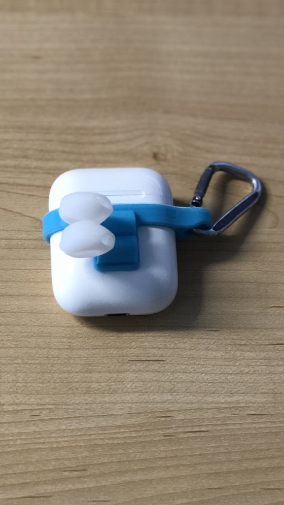 AirPods Keychain Holder (with cover for sync button and airpod cover/skin holder)