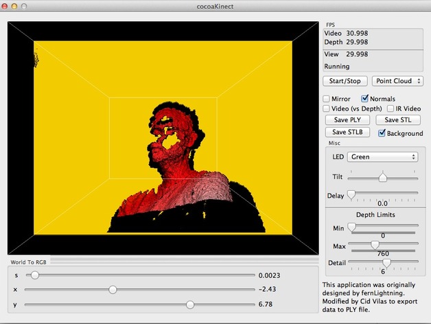 Kinect Application For OS X