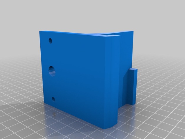 Bowden mount for greg wade extruder to 6mm alu i3