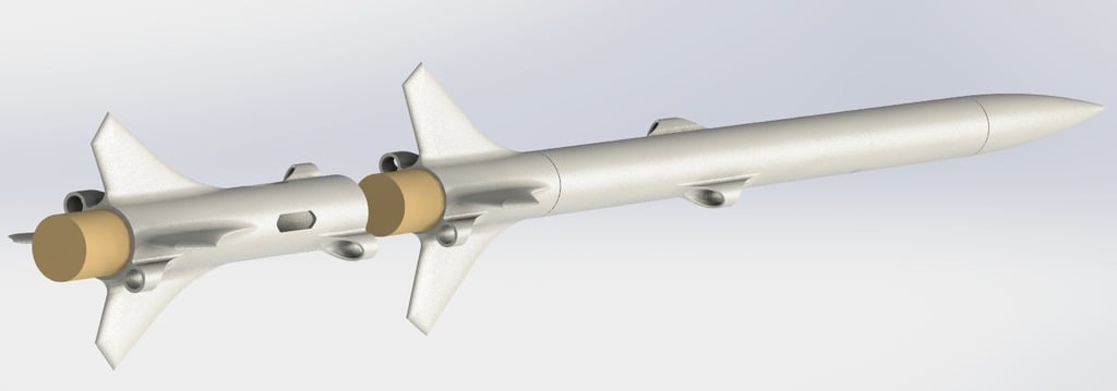 Two-stage Rocket 18mm (fits 18x70mm B-D class motors)