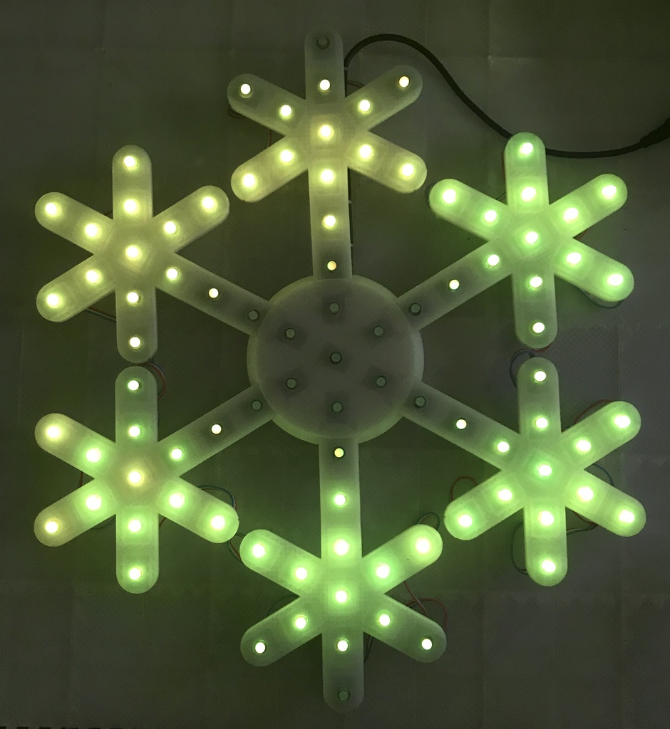 Pixel Snowflake 3 (Square Nodes)