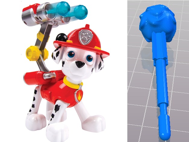 Water projectile for Paw Patrol Jumbo Action Pup Marshall