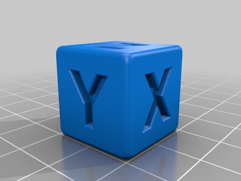 Calibration Cube XYZ 20x20x20 Rounded Edges