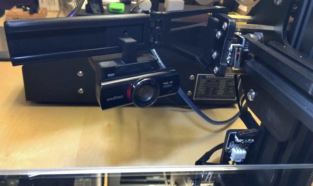 CR-10 Z-Axis Camera Mount for Creative USB webcam