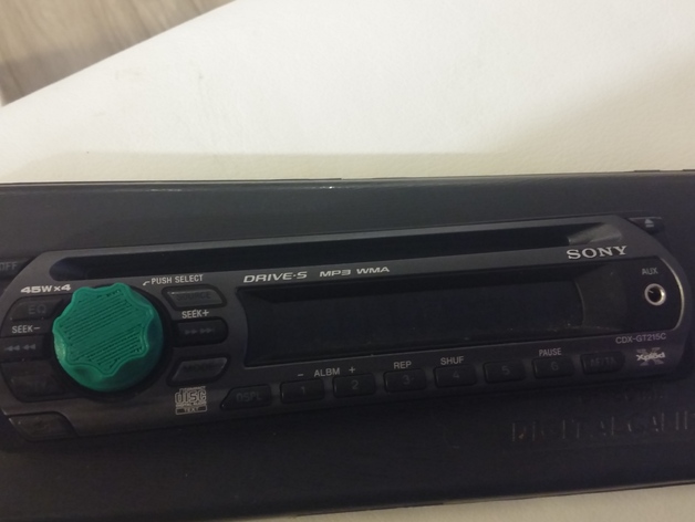 Volume knob for Sony car player