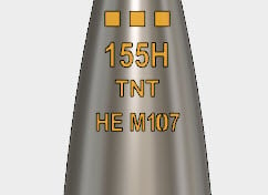 155MM Howitzer Shell Stencil Kit