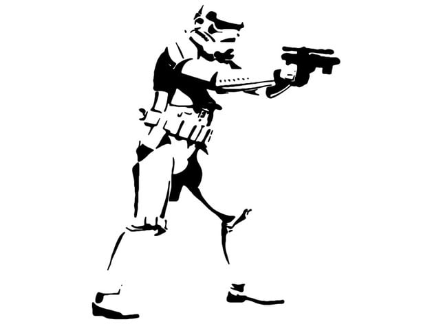 Stormtrooper Wall Stencil