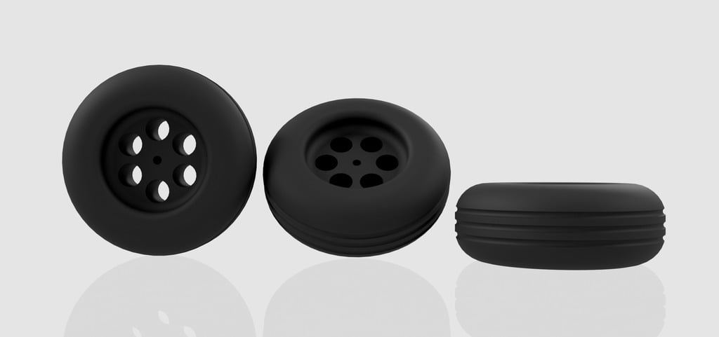 RC plane 65mm wheel