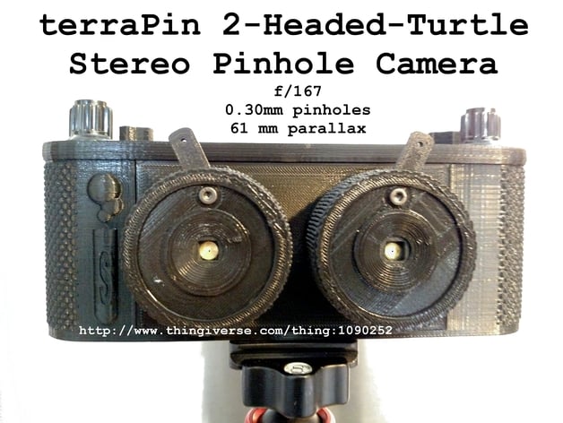terraPin 2HT Stereo Pinhole Camera 120 film