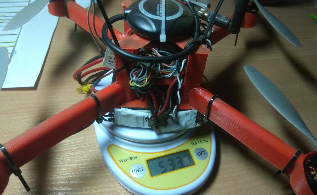 Copter  8" on 4x18650 